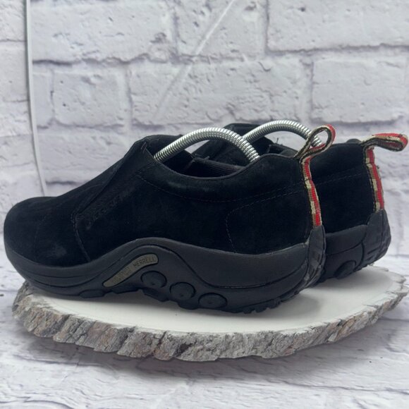 Merrell Other - Merrell Jungle Moc Wide Mens Size 9W Black Suede Slip On Walking Hiking Shoes